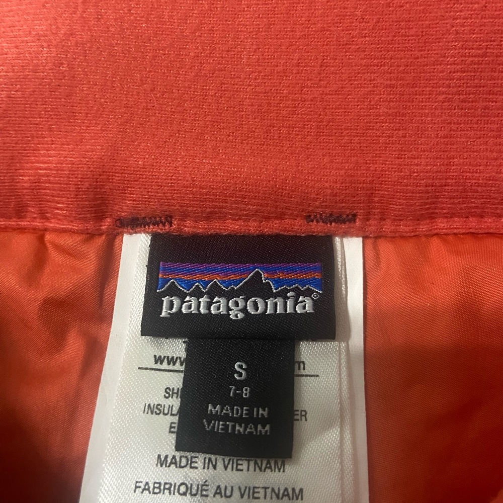 Patagonia ski snow pants kids size 7-8